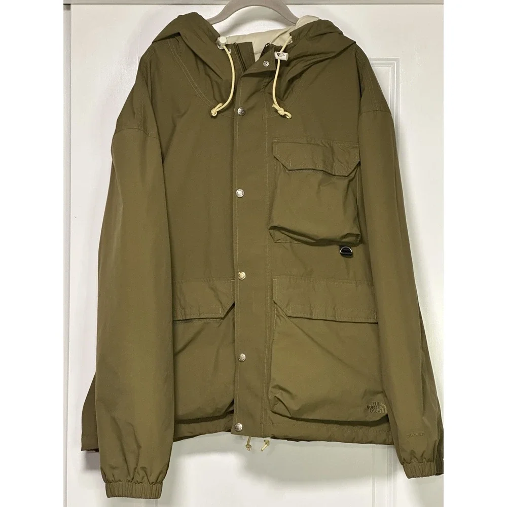 The North Face, Mens M66 Utility Waterproof DRYVENT Rain Jacket, Green, Size XXL
